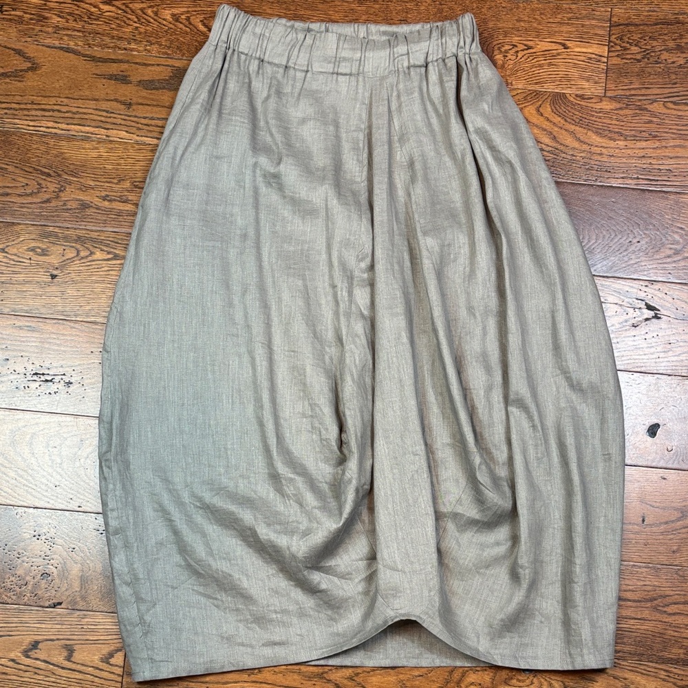 PLANET 100% linen Gray Women's Skirt.‎ Size 3